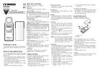 Thumbnail of document Manual - HHC230 200k LUX Handheld Light Meter w/ 5.5 digit display